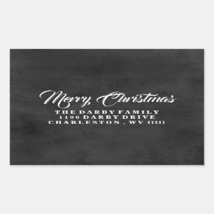 Traditional Chalkboard Merry Christmas Sticker