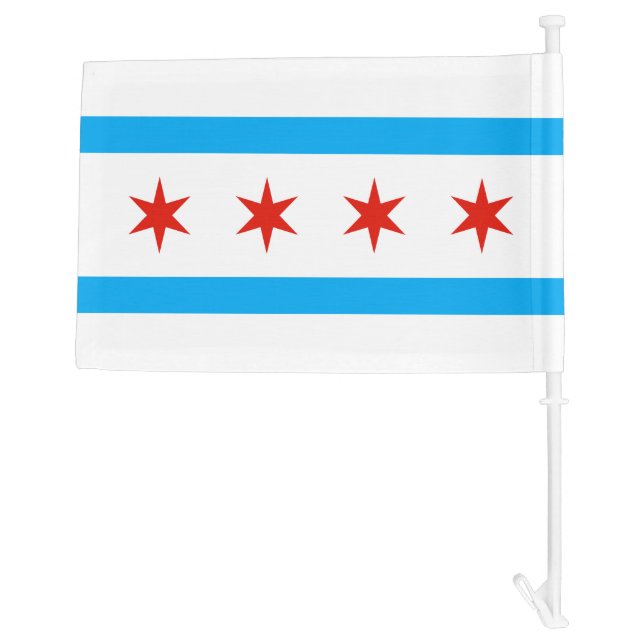 Traditional Chicago flag (Back)