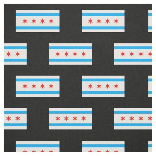 Traditional Chicago flag Fabric