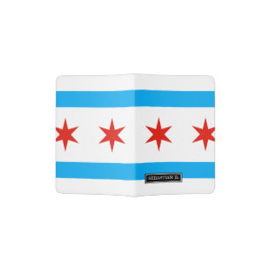 Traditional Chicago flag Passport Holder