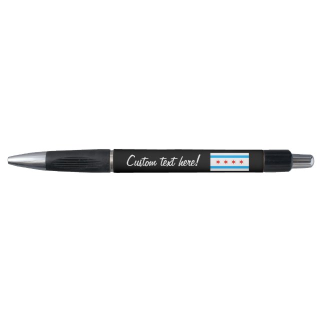 Traditional Chicago flag Pen (Front)