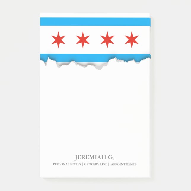 Traditional Chicago flag Post-it Notes (Front)