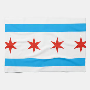 Traditional Chicago flag Towel