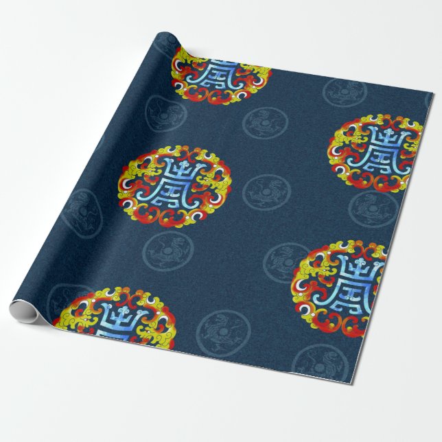traditional china wrapping paper (Unrolled)