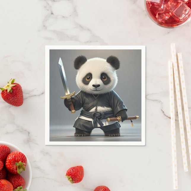 Traditional Chinese animals,  Chinese Kung Fu, Chi Napkins (Insitu)