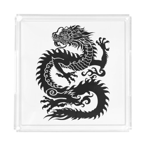 Traditional Chinese dragon Acrylic Tray