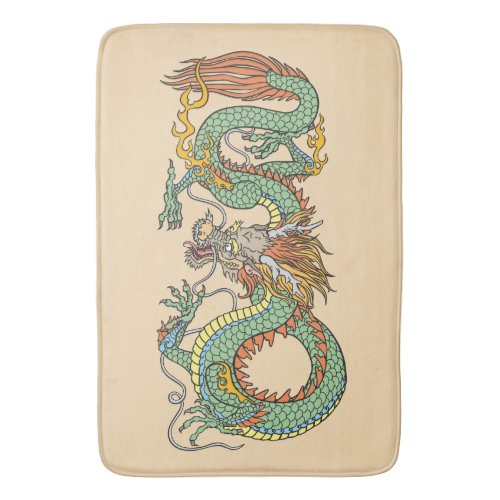 Traditional Chinese dragon Bath Mat
