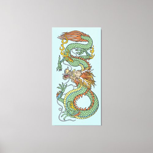 Traditional Chinese dragon Canvas Print