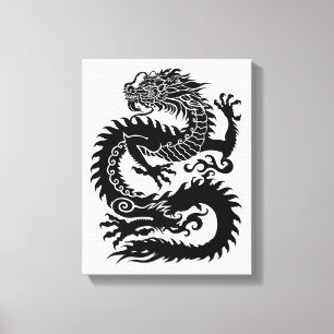 Traditional Chinese dragon Canvas Print