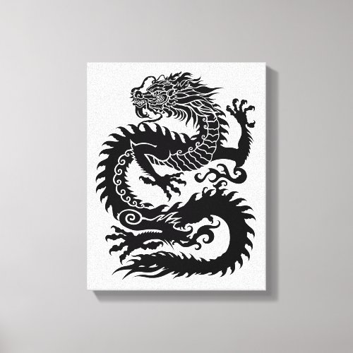 Traditional Chinese dragon Canvas Print