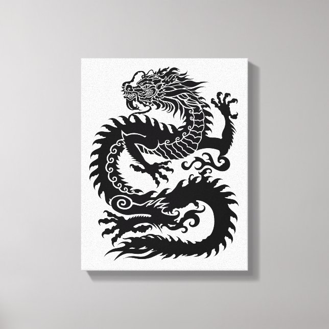 Traditional Chinese dragon Canvas Print (Front)