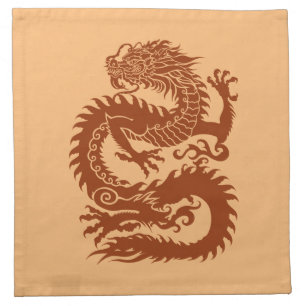 Traditional Chinese dragon Cloth Napkin
