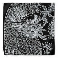 Black And White Dragon Bandanas & Handkerchiefs | Zazzle