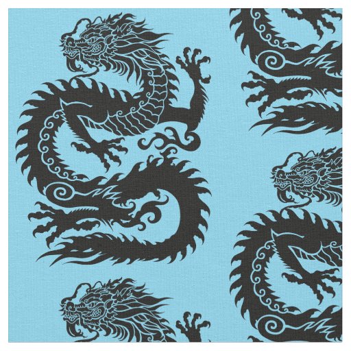 Traditional Chinese dragon Fabric