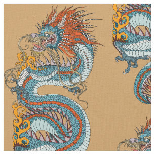 Traditional Chinese dragon Fabric