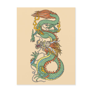 Traditional Chinese dragon Postcard