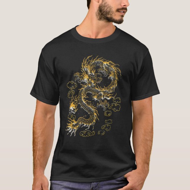 Traditional Chinese Dragon Symbol Of Power and Str T-Shirt (Front)