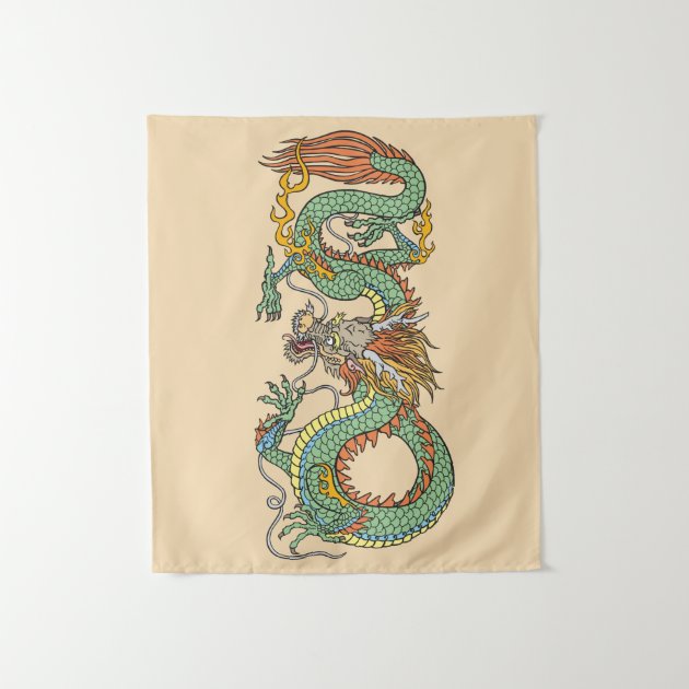 Japanese dragon online tapestry