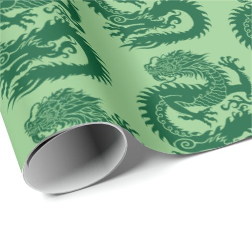 Traditional Chinese dragon Wrapping Paper