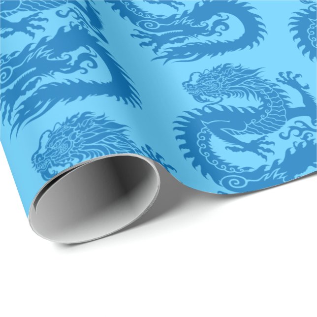 Traditional Chinese dragon Wrapping Paper (Roll Corner)