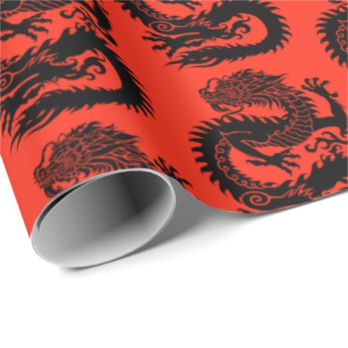 Traditional Chinese dragon Wrapping Paper