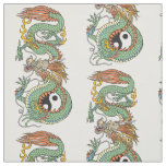 Traditional Chinese dragon YIN YANG Fabric