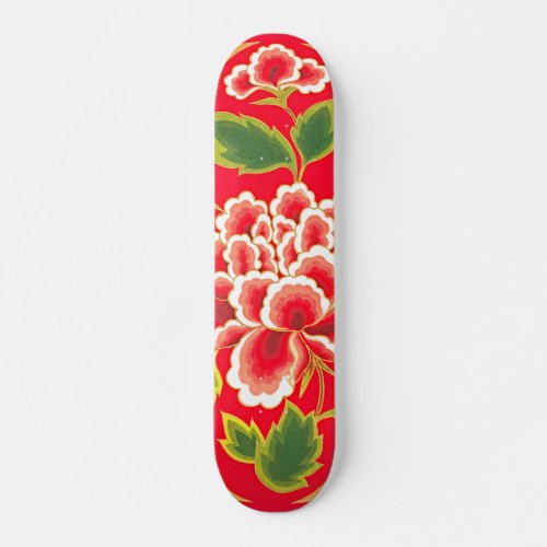 Traditional Chinese Embroidery Design Skateboard