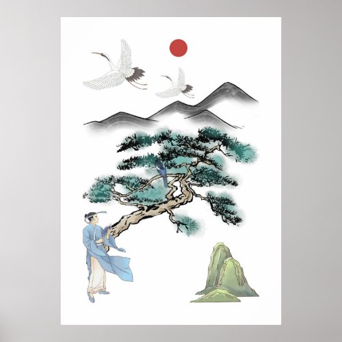 Traditional Chinese Landscape Poster