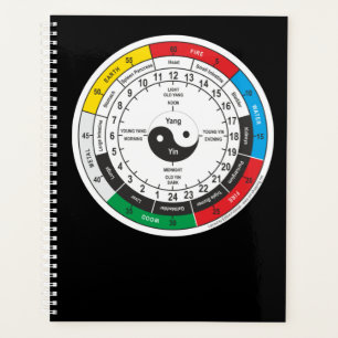 Traditional Chinese Medicine Body Clock Square Sti Planner