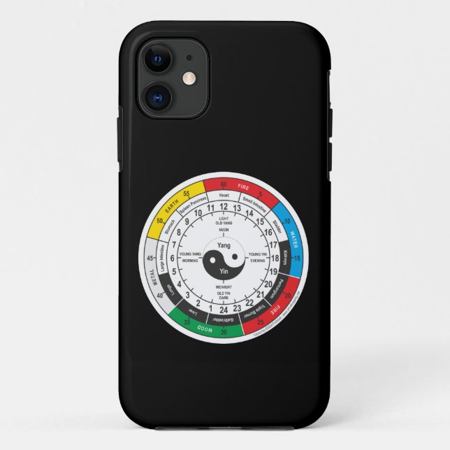 Traditional Chinese Medicine Body Clock T-Shirt Sh Case-Mate iPhone Case (Back)