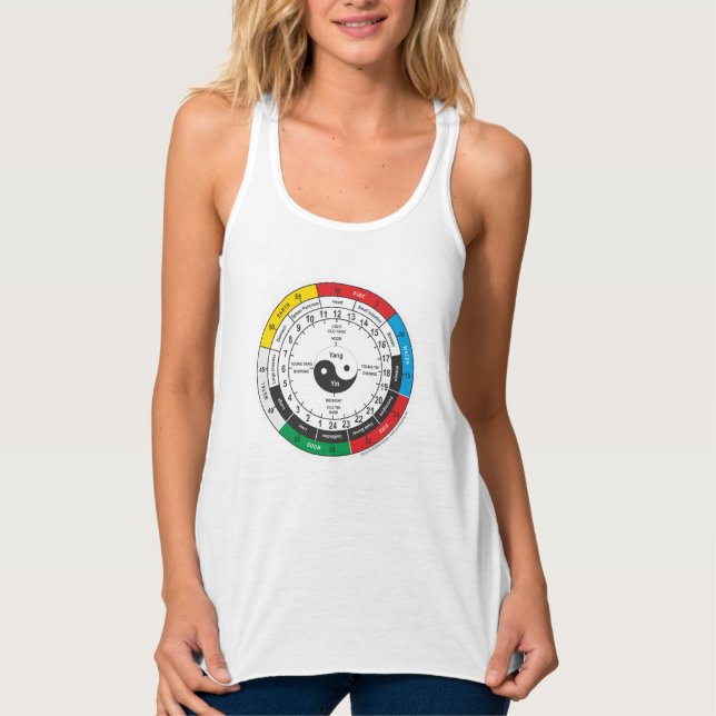 Traditional Chinese Medicine Body Clock T-Shirt Sh Tank Top (Front)