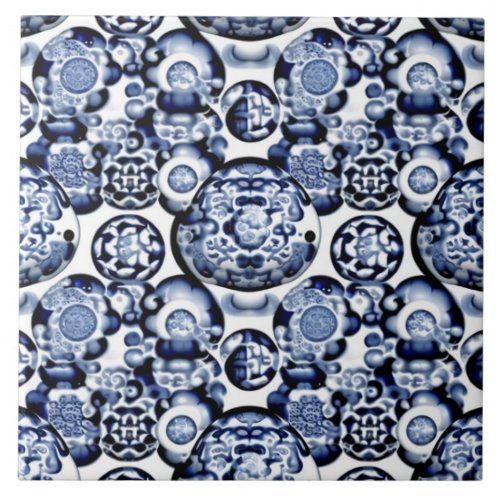 Traditional Chinese motif 3 Ceramic Tile