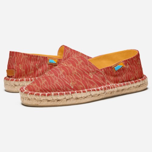 Traditional Chinese Red Pattern E Espadrilles