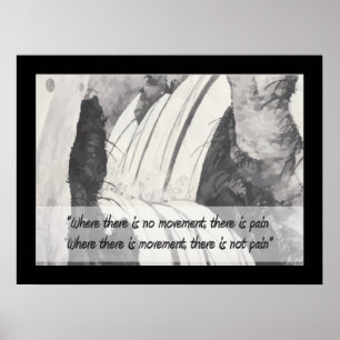 Traditional Chinese saying Pain Poster