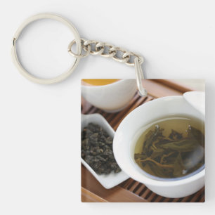 Traditional Chinese tea ceremony: oolong tea Keychain