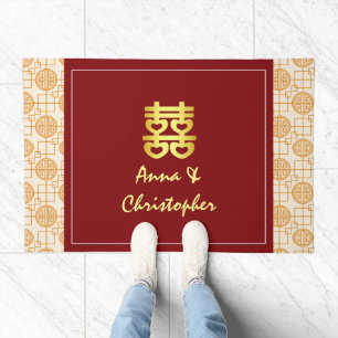 Traditional Chinese wedding peranakan Doormat