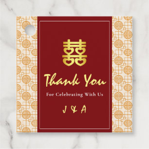 Traditional Chinese wedding peranakan Favor Tags