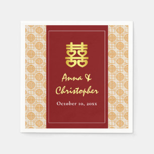 Traditional Chinese wedding peranakan Napkins