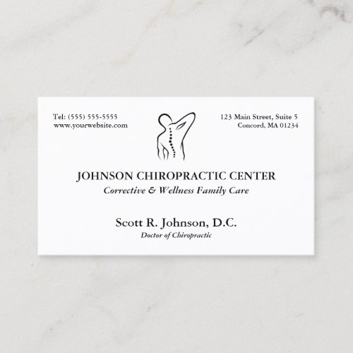 Traditional Chiro Logo Chiropractor Appointment