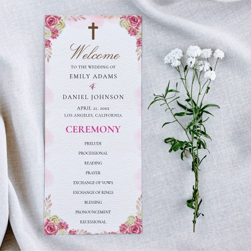 Traditional Christian Catholic Wedding Program