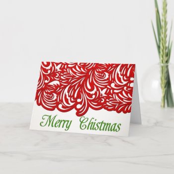 Traditional Christmas Card by goldersbug at Zazzle