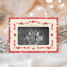 traditional christmas ditsy floral posie botanical