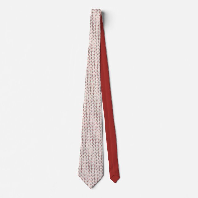 Traditional Christmas Holiday Nutcracker Pattern Neck Tie (Front)