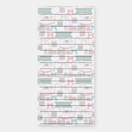 Traditional Christmas Nutcracker Magnetic Notepad