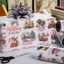 Traditional Christmas on the Farm Holiday Quotes Wrapping Paper