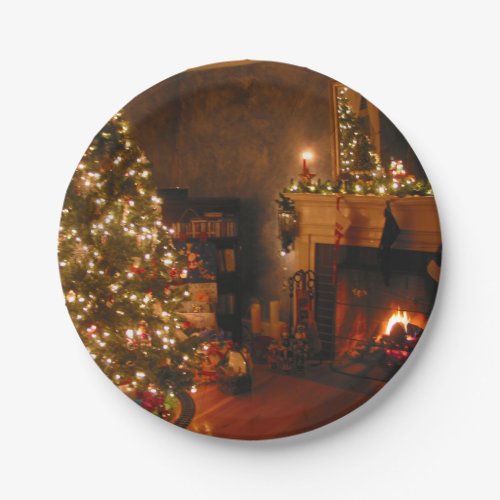 Traditional Christmas Paper Plates