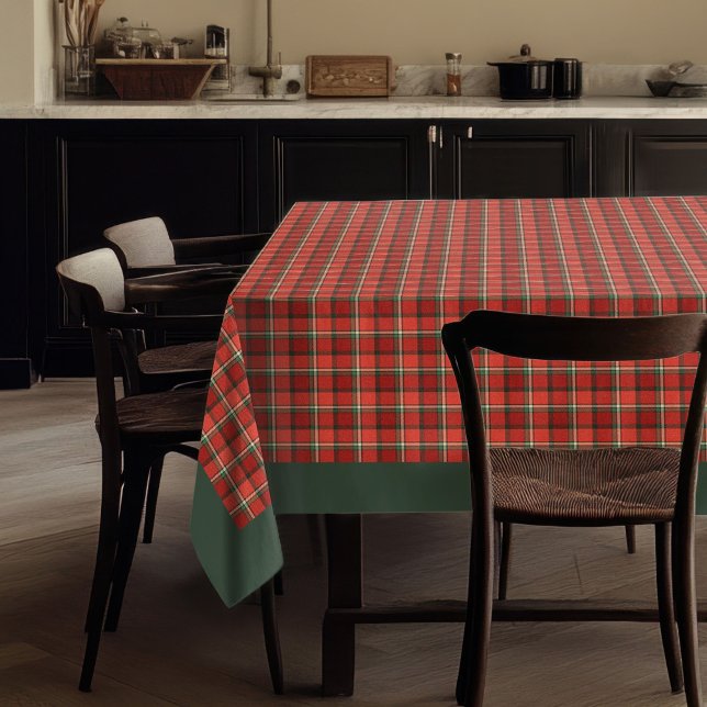 Traditional Christmas Plaid Cozy Winter Dinners Tablecloth (Traditional Christmas Plaid Cozy Winter Dinners Tablecloth)