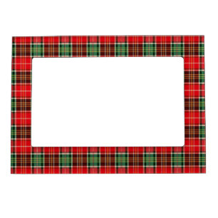 Traditional Christmas Plaid Magnetic Frame