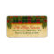 Traditional Christmas Plaid Xmas Return Address