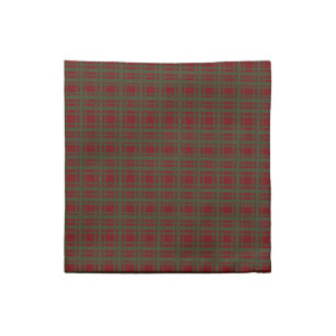 Traditional Christmas Red Green Checker Plaid Cloth Napkin